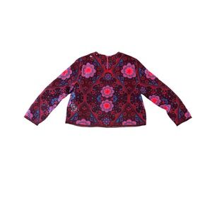 Sandro Lattrice Trim Size 3 Guipire Lace Burgundy Red & Blue